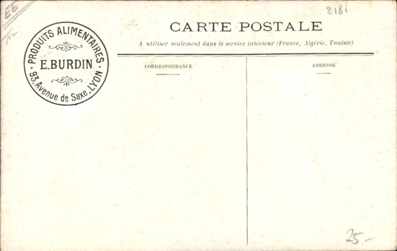 Postcard Fere Foraine, Le Scaphandrier, diver, folk festival, attraction