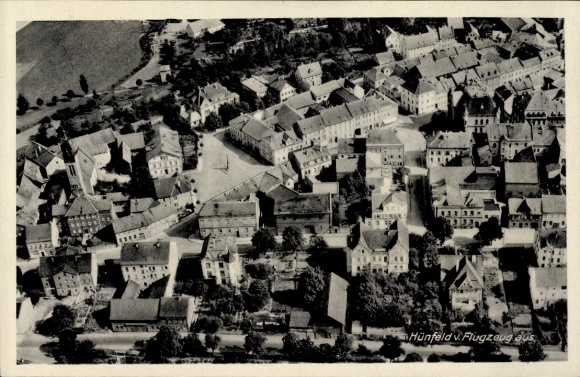 Ak Hünfeld in Hessen, luchtfoto