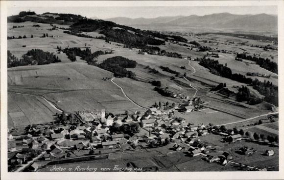 KP Stötten am Auerberg Allgäu, zdjęcie lotnicze