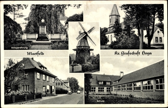 PC Martfeld Lower Saxony, war honor, school, windmill