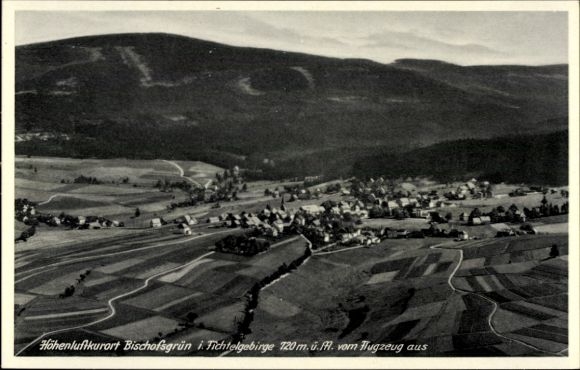 Ak Bischofsgrün in het Fichtelgebergte, luchtfoto