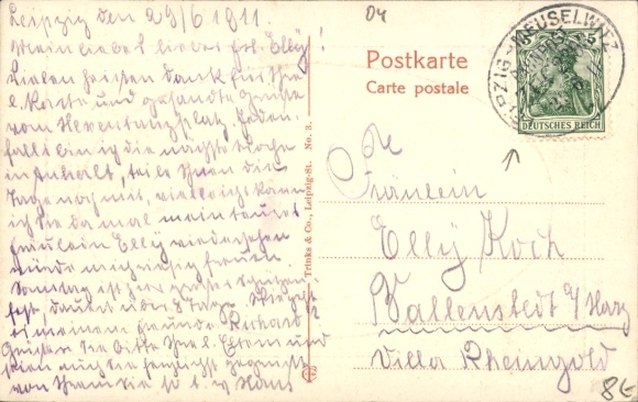 KP z Lipska, Wystawa Sasko-Turyńska 1897, widok z nowego ratusza, Dwór Cesarski, ...