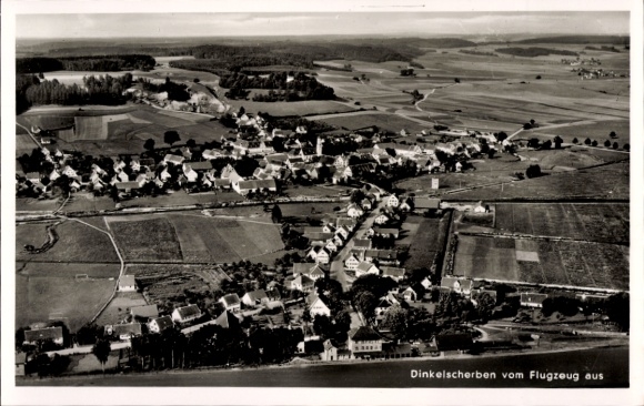 Dinkelscherben in Swabia, aerial photograph