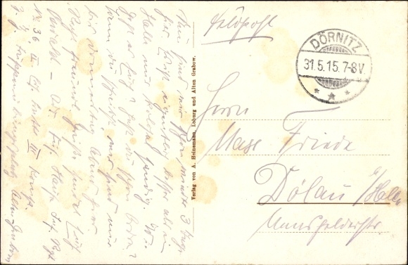 Postcard Dörnitz Möckern in Jerichower Land, Hotel Hohenzollern, garden