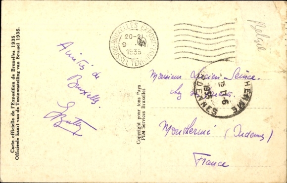 KP Bruxelles Bruksela, Paleis van de Scheiwissene Nijverheid, Wystawa Światowa 1935