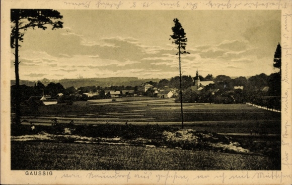 Ak Gaußig in Oberlausitz, Panorama