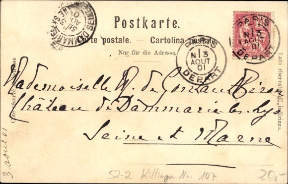 Artist PC Die Rigi, eternally young and eternally beautiful, mountains with faces, P. Killinger no. 107