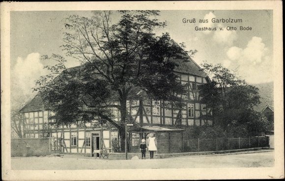 Postcard Garbolzum Schellerten in Lower Saxony, Otto Bode&#39;s inn