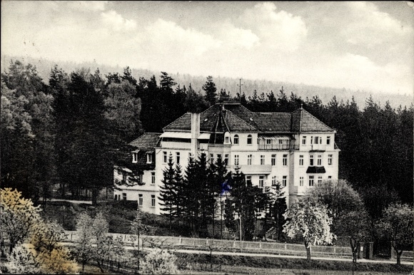 Ak Wenzigerode Zwesten in Hessen, Kurheim Haus Ebersberg, Kellerwald, R. Typky