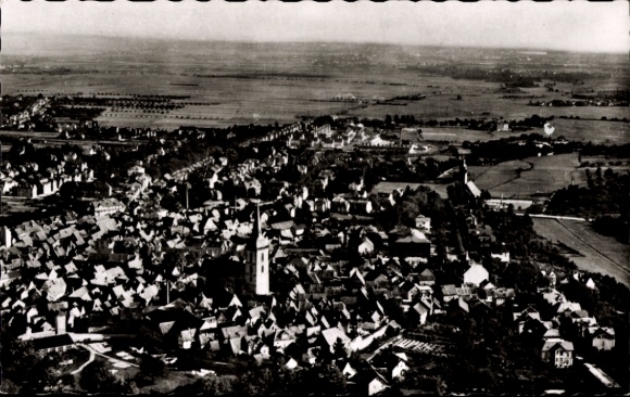 Postcard Oberursel in the Taunus Hessen, aerial photograph