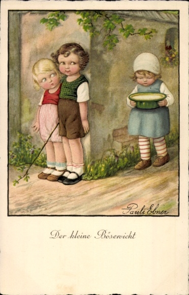Kunstenaar Ak Ebner, Pauli, kleine schurk, kinderen