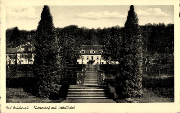 Postcard Bad Brückenau in Sinntal Lower Franconia, Fürstenhof, castle hotel