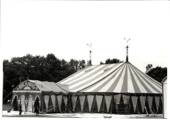 Photo Circus Rolando, circus tent, Wittenberge 1988