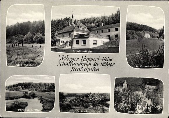 Ak Oberlahr aan het Wied Westerwald, Werner Ruppert huis, schoolkamp van de Keulse Realschulen