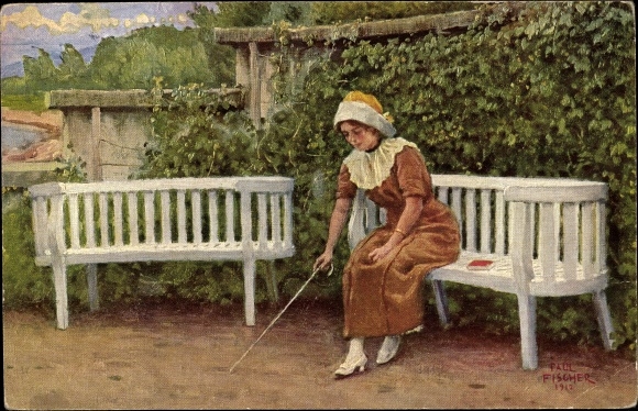 Artist Postcard Fischer, Paul, Love Oracle