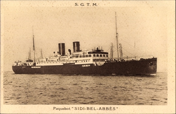 Ak SGTM-stoomboot Sidi Bel Abbès, stuurboord