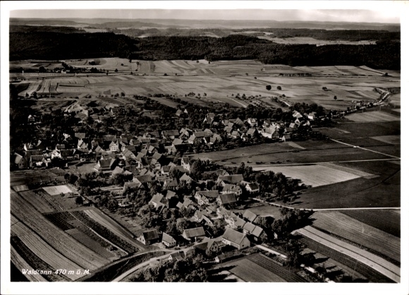 Ak Waldtann Kreßberg in Württemberg, Fliegeraufnahme