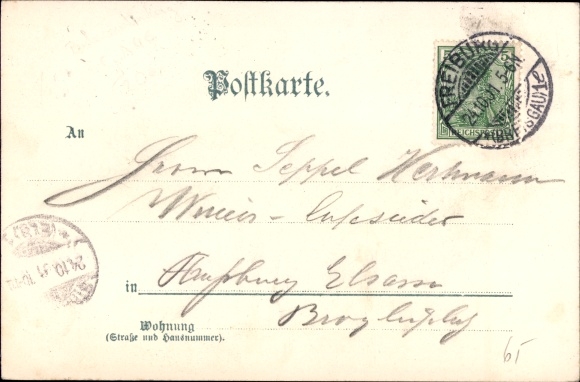 Artysta lito Münch, C., Freiburg im Breisgau, całkowity widok z Hebsack