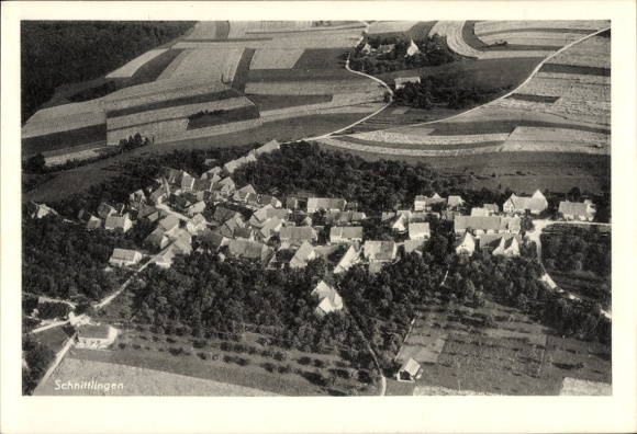 Ak Schnittlingen Böhmenkirch in Württemberg, Fliegeraufnahme
