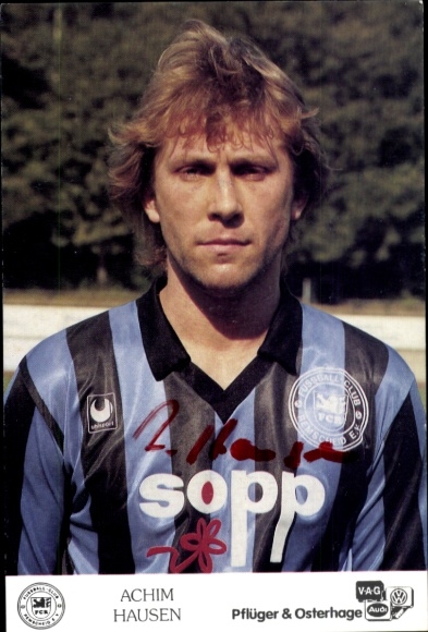 Autogrammkarte Fußballer Achim Hausen, FC Remscheid, Autogramm