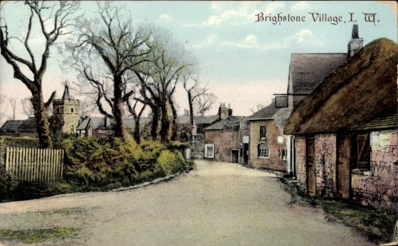 Ak Brighstone Village Isle of Wight England, Straßenansicht