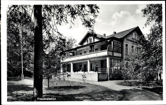 Postcard Stenum Ganderkesee Lower Saxony, sun sanatorium, women&#39;s ward