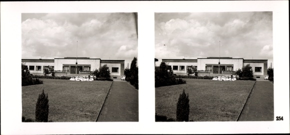 Stereo Raumbild Foto "Die NS Musterbetriebe 1937-38", Nr. 254 Teutoburger Margarinewerke Rau, Hilter