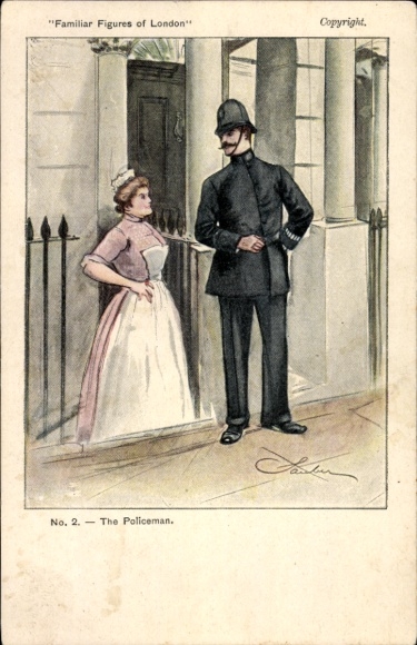 Artysta KP London City England, The Policeman, Familiar Figures of London