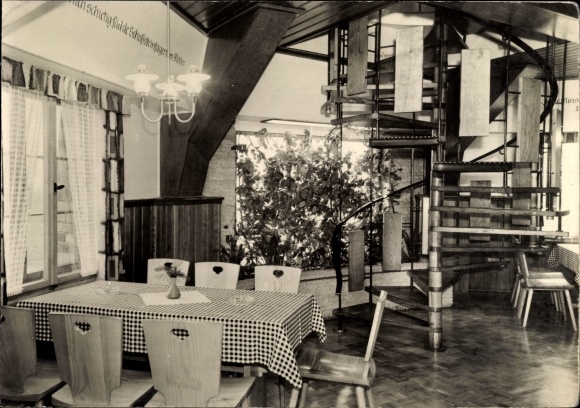 Postcard Groß Stieten in Mecklenburg, restaurant Mecklenburger Mühle, Mühlenstube