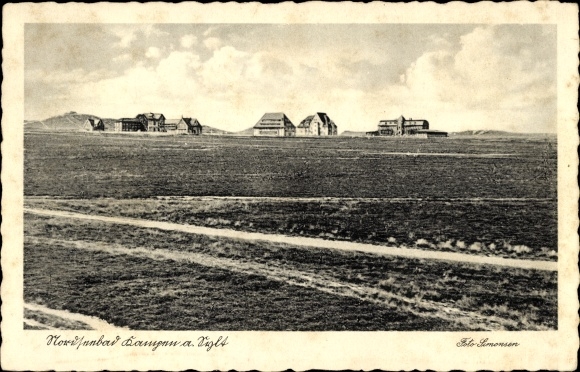 Ak Kampen in Nordfriesland, Blick zur Siedlung, Nordseebad