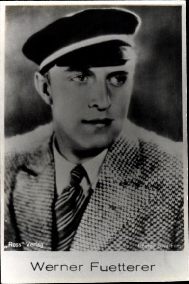 Postcard Actor Werner Fuetterer, portrait