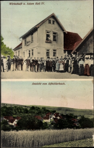 Ansichtkaart Affhöllerbach Brensbach in Hessen, economie, totaaloverzicht