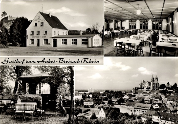 Postcard Breisach am Oberrhein, Gasthof zum Anker, Ernst Mangold, interior view