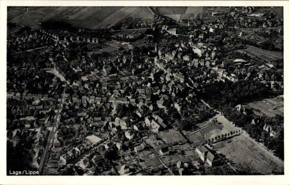 Ak Lage in Lippe, luchtfoto