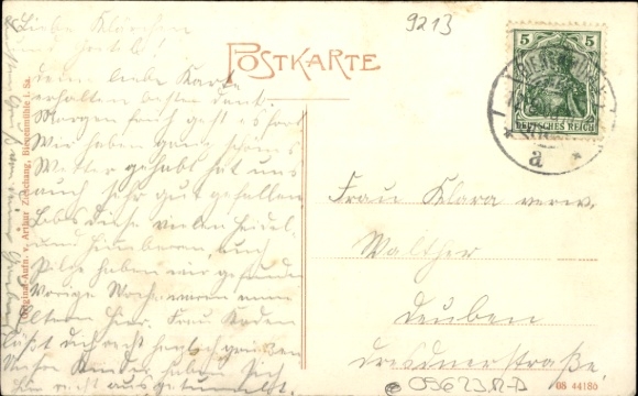 Postcard Rechenberg Bienenmühle Erzgebirge, general view
