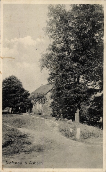 Postcard Diefenau near Asbach in the Westerwald, village idyll