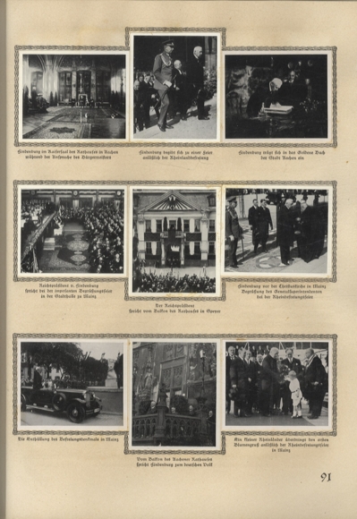Hindenburg collector's picture album Dressler cigarette factory, Dresden 1933
