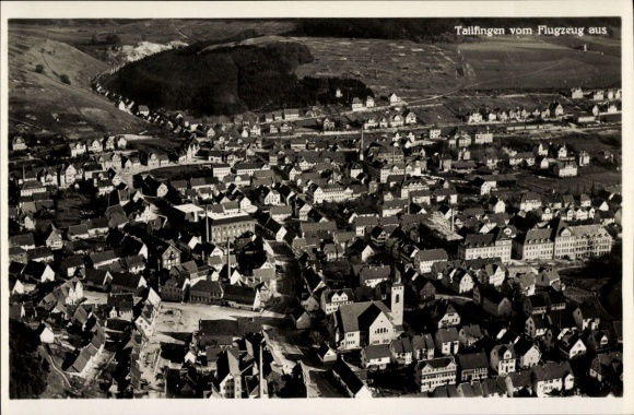 Postcard Tailfingen Albstadt in the Zollernalb district, total view of the village, aerial photograph