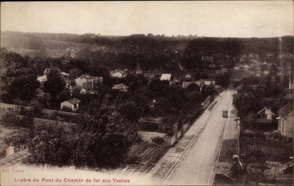Postcard Lozere Essonne, Railway Bridge at Yvettes