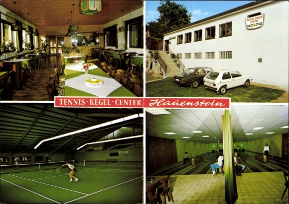 Postcard Hauenstein in the Palatinate, Tennis Kegel Center