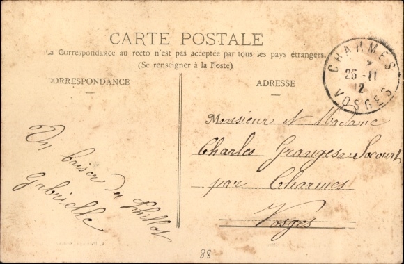 Postcard Le Thillot Lorraine Vosges, la Gare, railway station