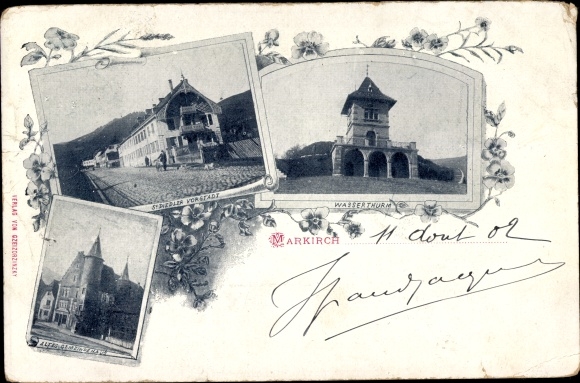 PC Sainte Marie aux Mines Markirch Alsace Haut Rhin, water tower, suburb, lots in place