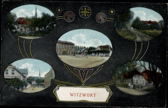 Ak Witzwort in Noord-Friesland, gedeeltelijk uitzicht