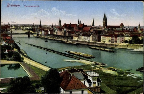 10 alte Ak Hansestadt Bremen, diverse Ansichten