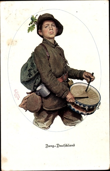 Artist PC Jung Germany, Jugendwehr, Drummers, Bayer. National Committee for Volunteer nursing