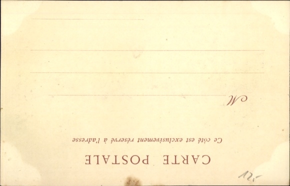 Postcard Fêtes Franco Russes de 1901, Revue de Betheny, Nicolas II, General Brugere