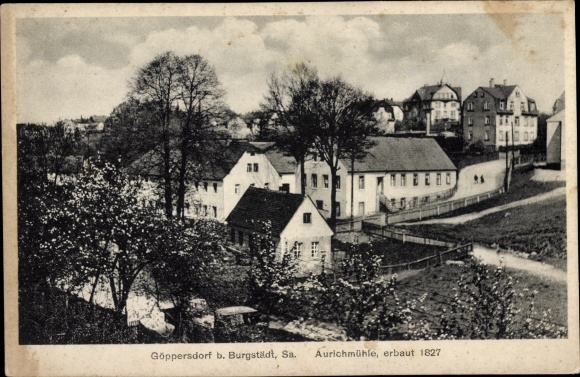 Postcard Göppersdorf Burgstädt in Saxony, Aurichmühle
