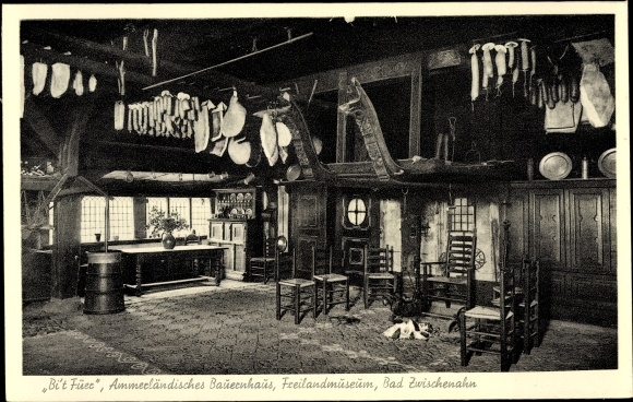 Postcard Bad Zwischenahn in Lower Saxony, Bi&#39;t Füer, Ammerland farmhouse, open-air museum