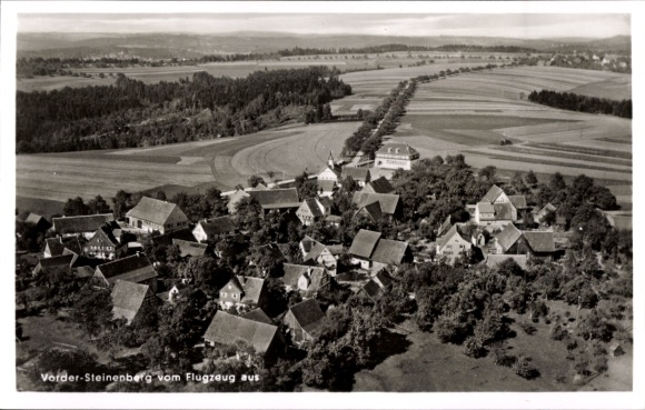 Ak Steinenberg Rudersberg in Württemberg, Fliegeraufnahme