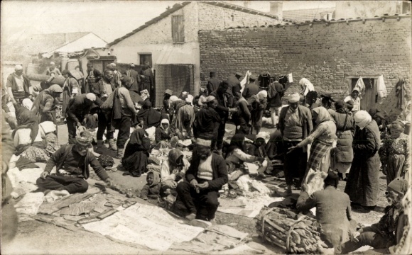 Photo Postcard Prilep Macedonia, street vendor